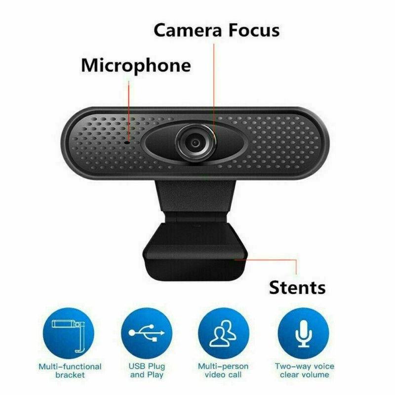 Miniatura: Cámara Web Con Microfono 1080p Zoom Skype Compatible Con Mac