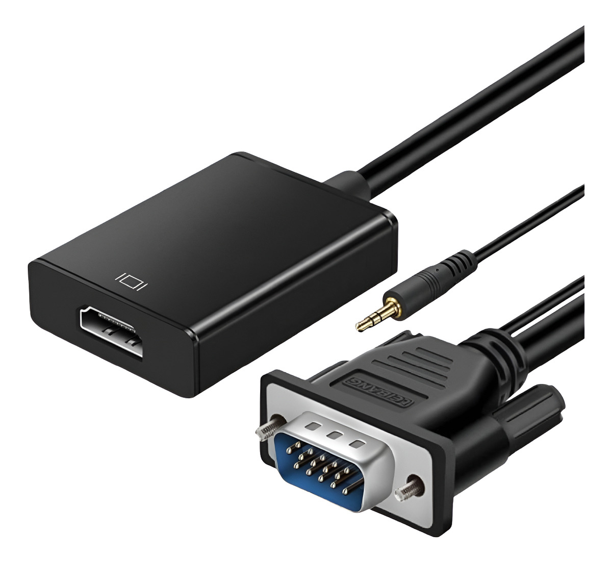 Adaptador/convertidor De Vga Macho A Hdmi Hembra Con Audio