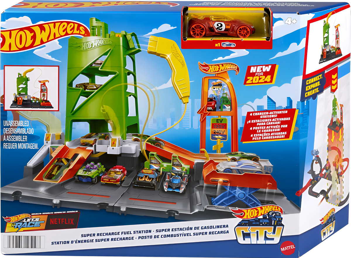 Pista De Hot Wheels City Estación De Gasolina Mattel