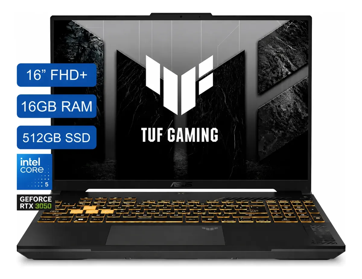 Portátil Gamer Asus Tuf F16 Intel Core 5 - 8gb - Ssd 512gb