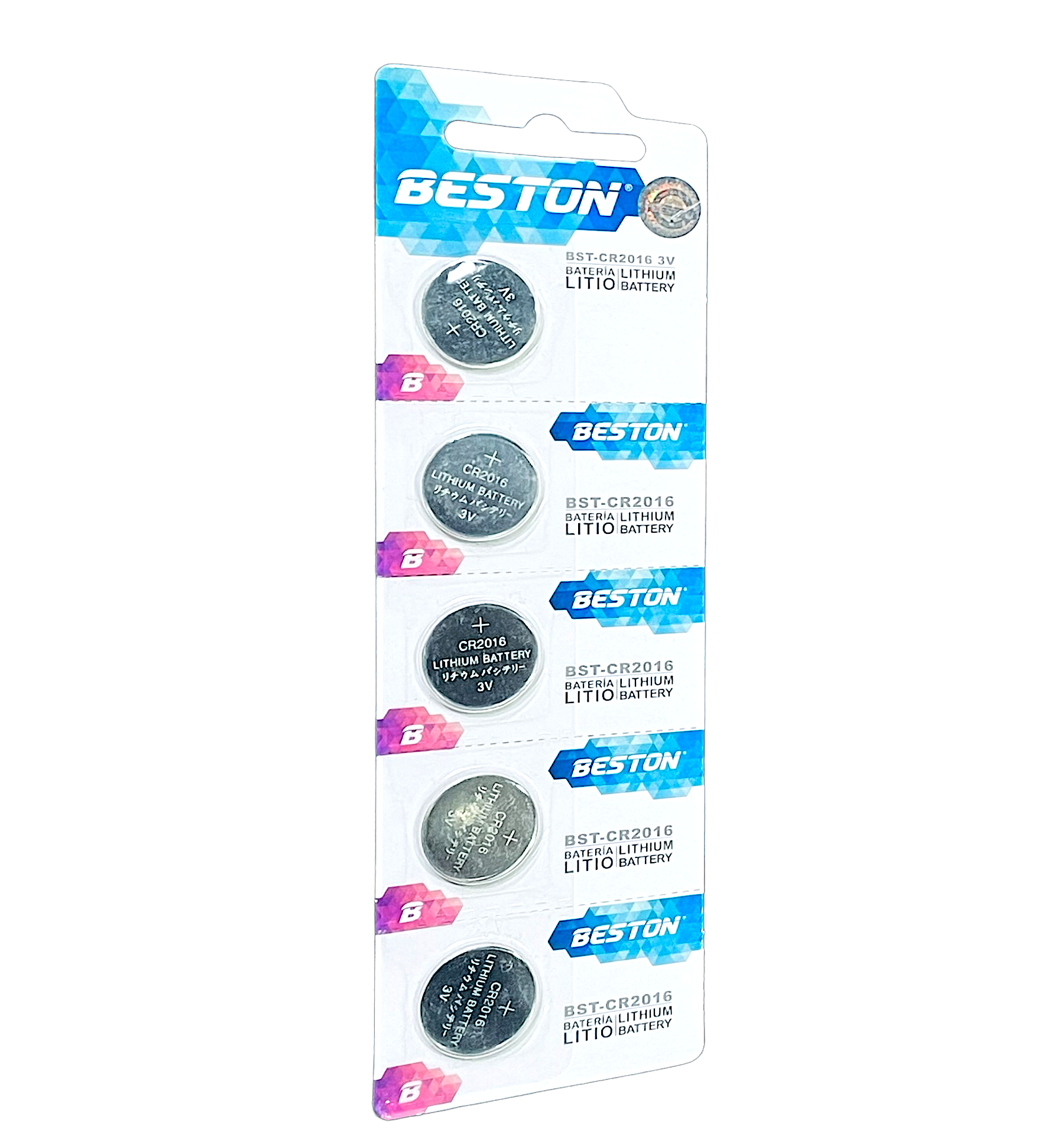Pila Beston Cr2016 3v Pack X 5 Bateria Litio Cr-2016