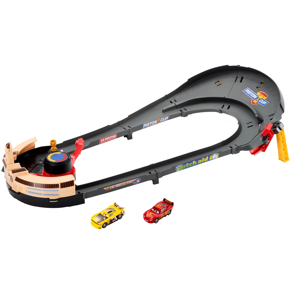 Miniatura: Disney Cars Circuito Nascar Carrera Con Cambio De Carril Mattel Hxj33