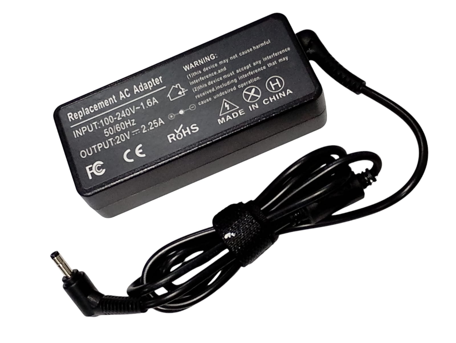 Cargador Para Lenovo Portátil 20V 2.25A 45W Punta 4.0mm X 1.7mm