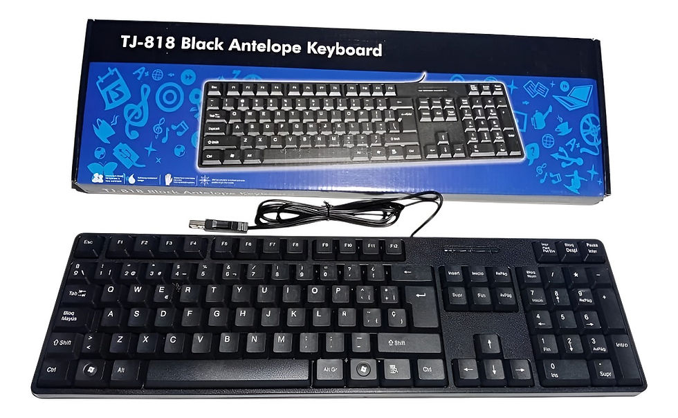 Miniatura: Combo Teclado Alambrico + Mouse Ultra Delgado Inalámbrico