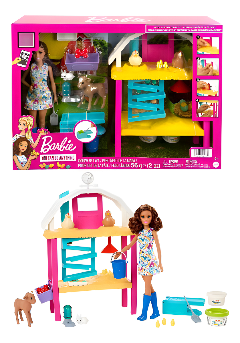 Set De Muñeca Barbie Diversión En La Granja Hgy88 De Mattel