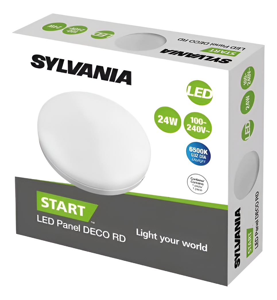 Panel Led Sin Borde Silvania 24w Luz Fria 6500k Sobreponer / Encajar