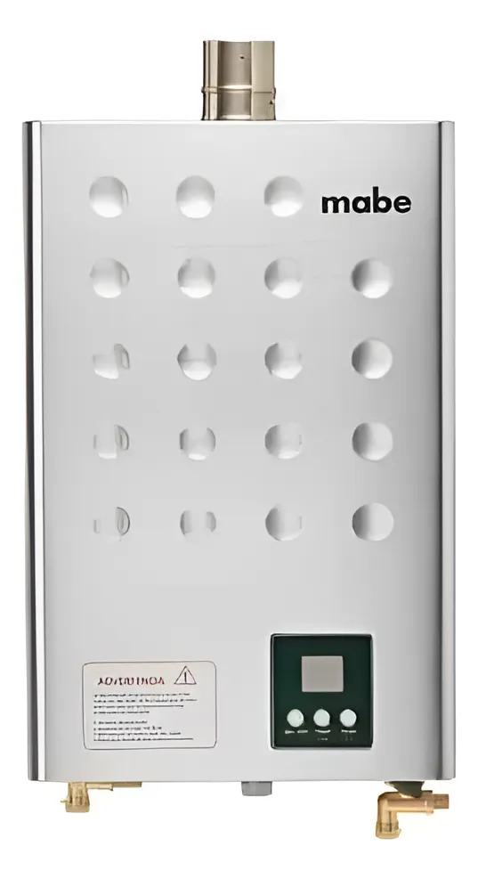 Calentador De Agua Tiro Forzado Mabe 16lts Gris Cpgm1630bn