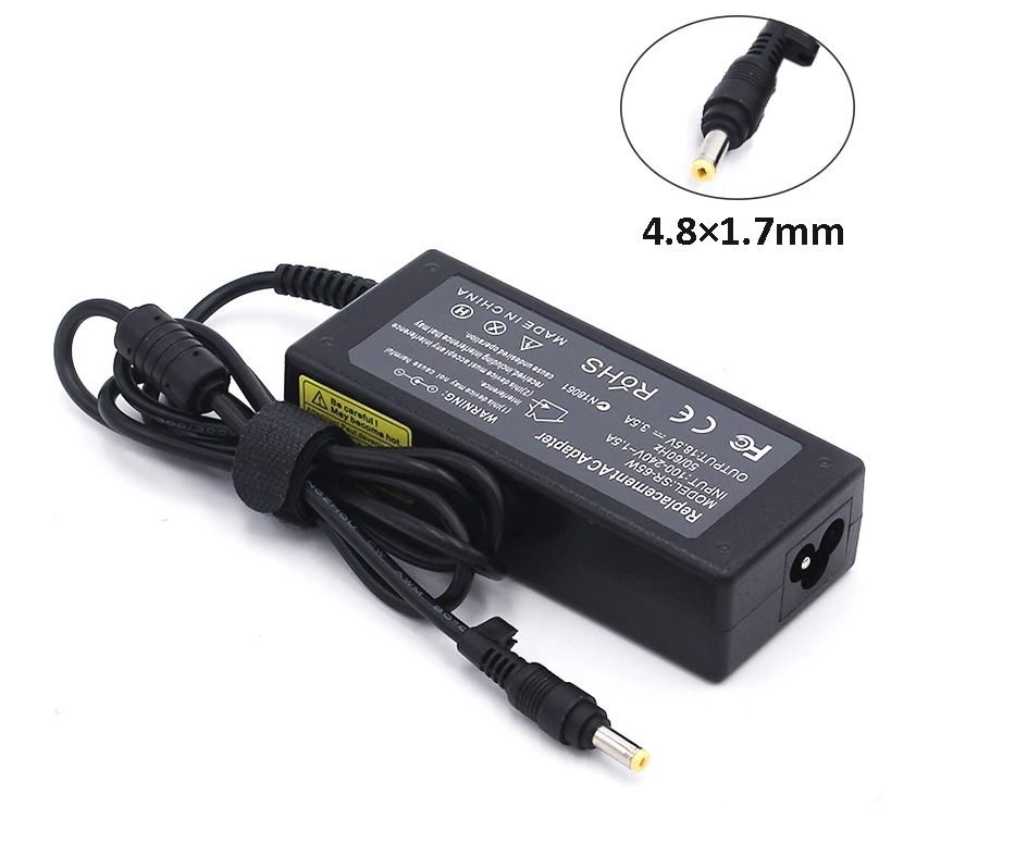Cargador Portátil Hp Punta Amarilla 18.5v 3.5a 65w 4.8x1.7mm