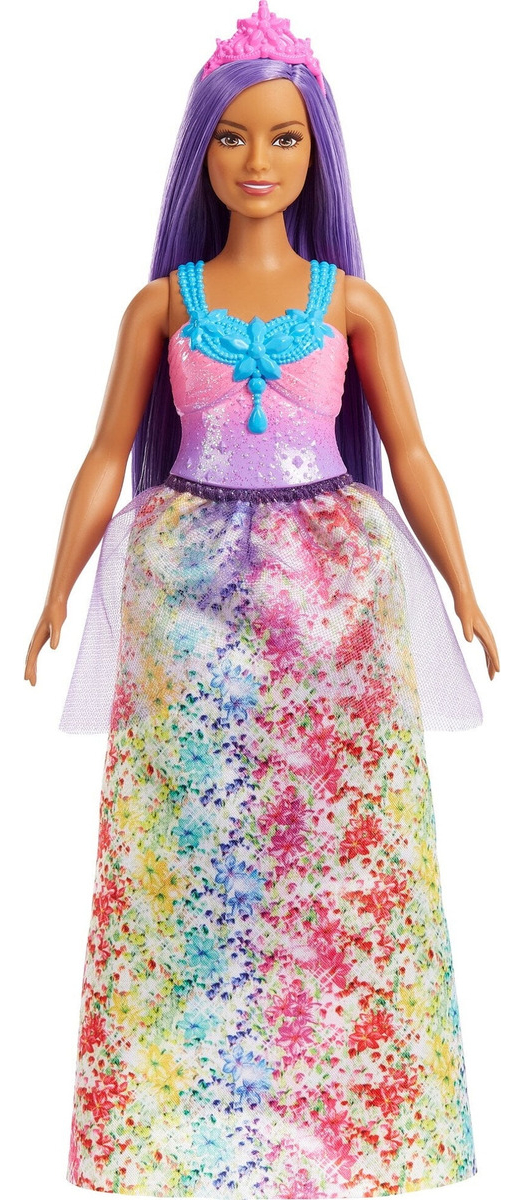 Barbie Princesa Dreamtopia Cabello Morado HGR17