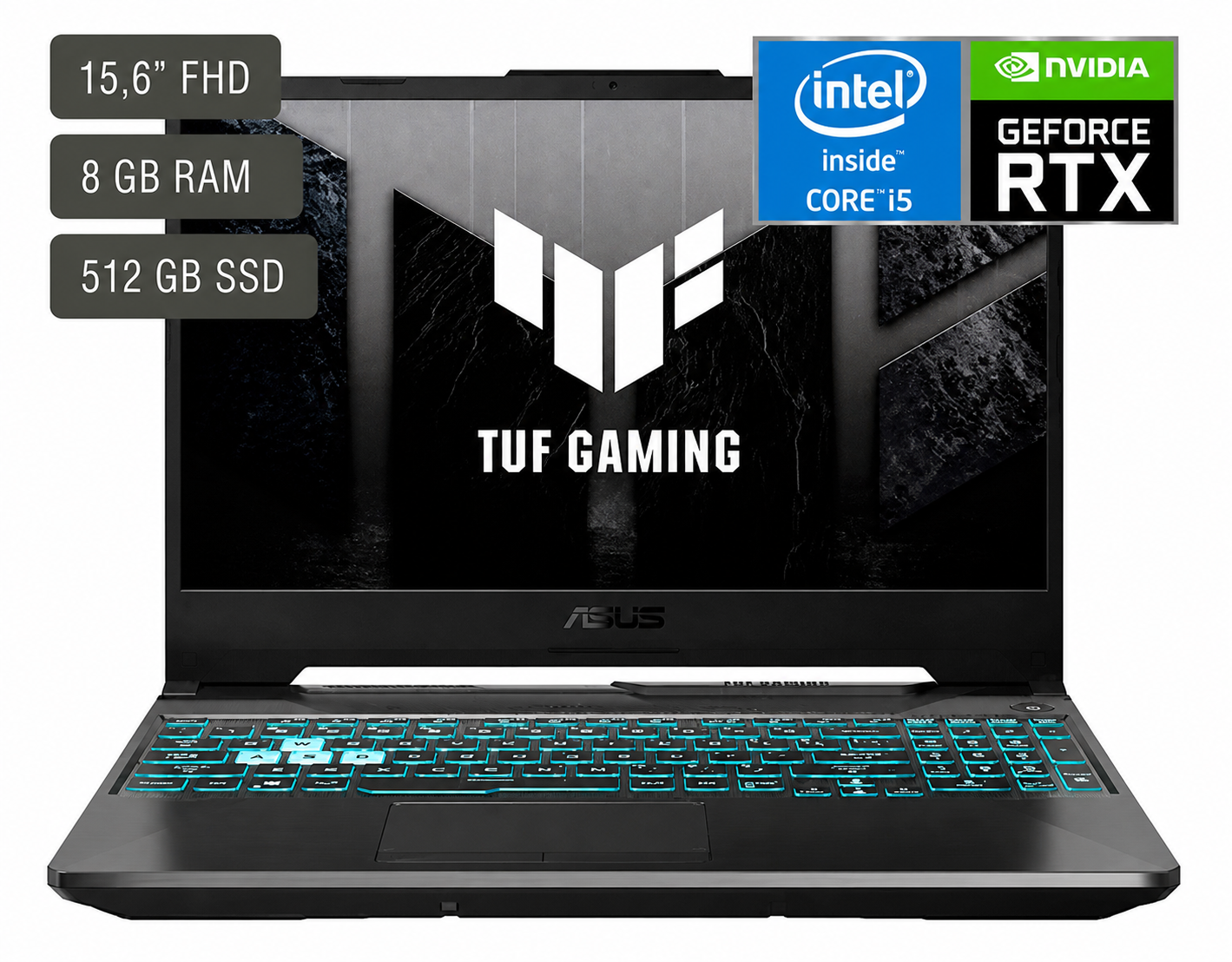 Portátil Asus Tuf Intel Core I5  Ram 8gb - Disco Ssd 512gb Rtx 3050 4gb