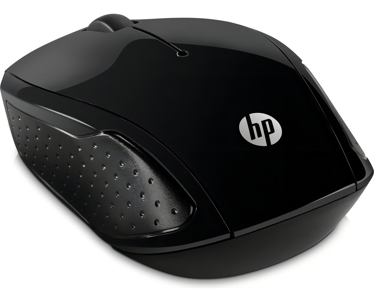 Mouse Hp Inalámbrico Optico 200 Plateado / Negro