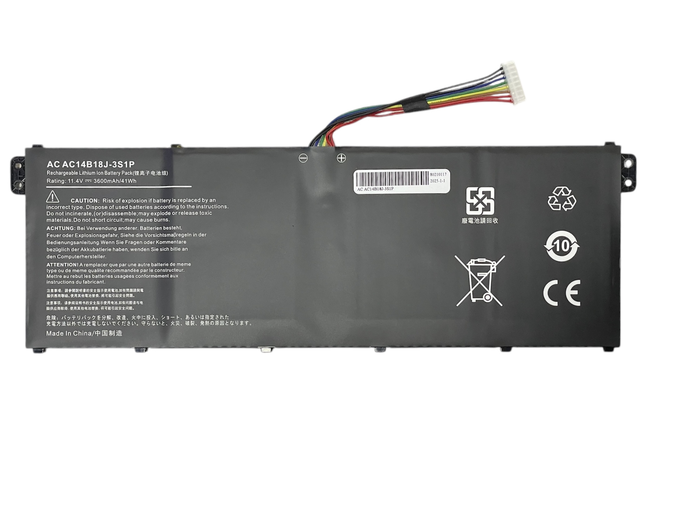 Bateria Portatil Para Acer E3-111 E3-112 E3-112m Ac14b13j