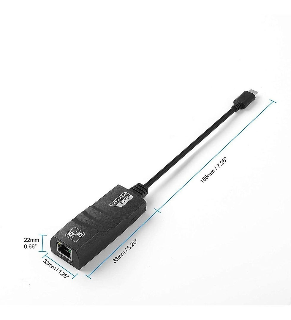 Miniatura: Adaptador Convertidor Usb C Tipo C A Rj45 Ethernet