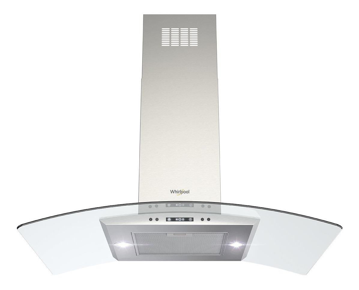 Campana Extractora Whirlpool 76cms Tipo Pared Whw7610s Gris Plateado 110v