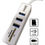 Miniatura: Hub Tipo C A Usb 3 Puertos 2.0 + Lector De Tarjeta Micro Sd