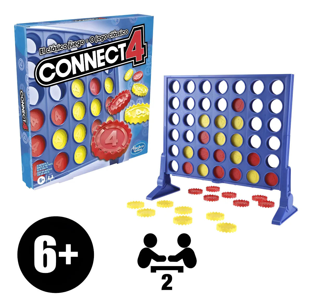 Juego De Mesa Hasbro Gaming Conecta 4 Clasico