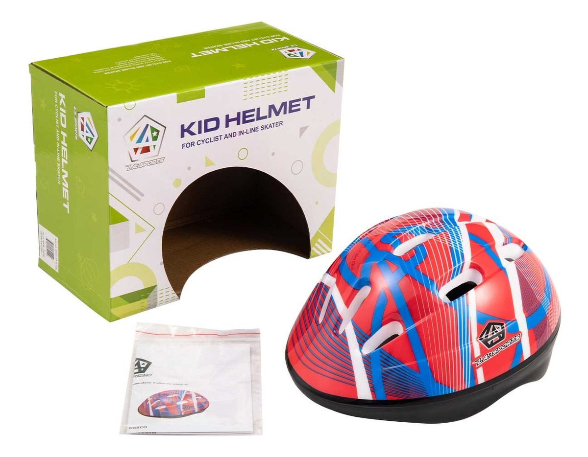 Casco Proteccion Para Niños Bicicleta O Patines L.a Sports
