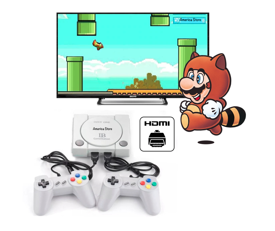 Consola De Videojuegos Retro Hdmi 648 Juegos - Puerto Tf Micro Sd