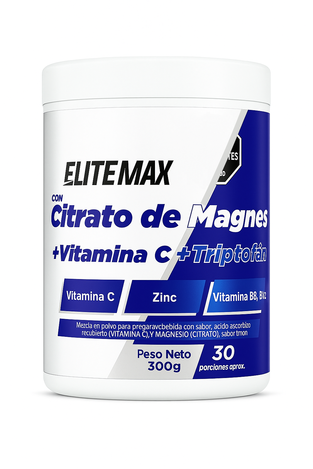 Citrato De Magnesio Elite Max Triptofano Sabor Limón 300g Limón