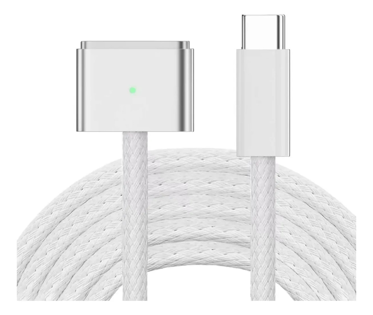 Cable De Carga Usb-c Tipo C A Magsafe 3 Tejido Magnetico 2m