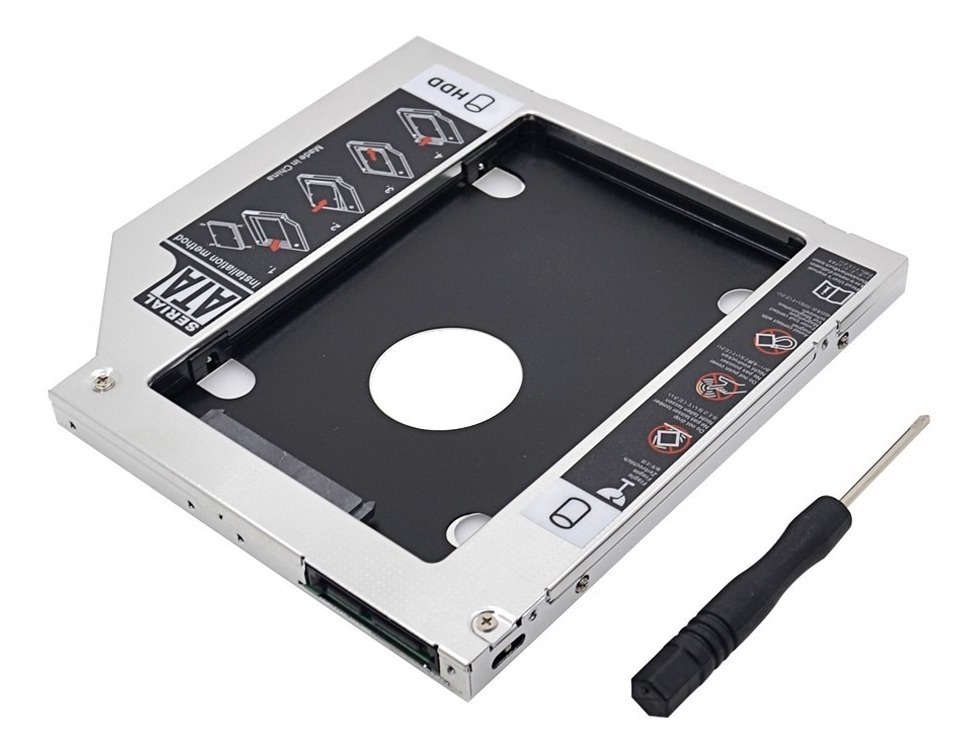 Caddy Hdd Disco Duro Mac O Portatil Sata 12.7MM + Atornillador