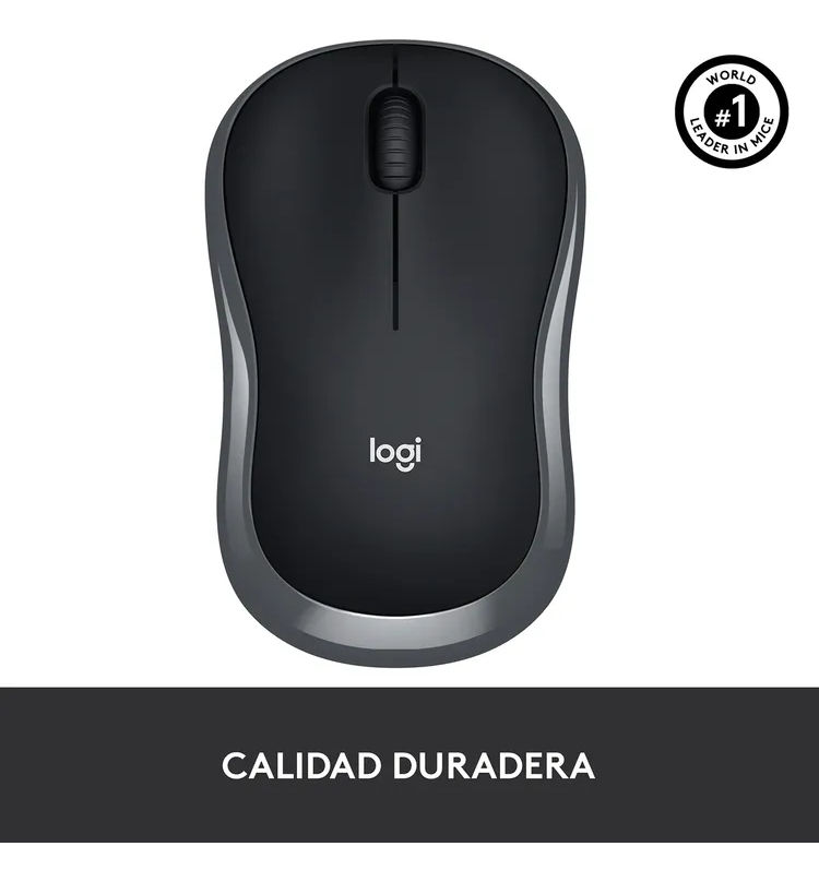 Miniatura: Mouse Logitech Inalámbrico Óptico M185 Negro