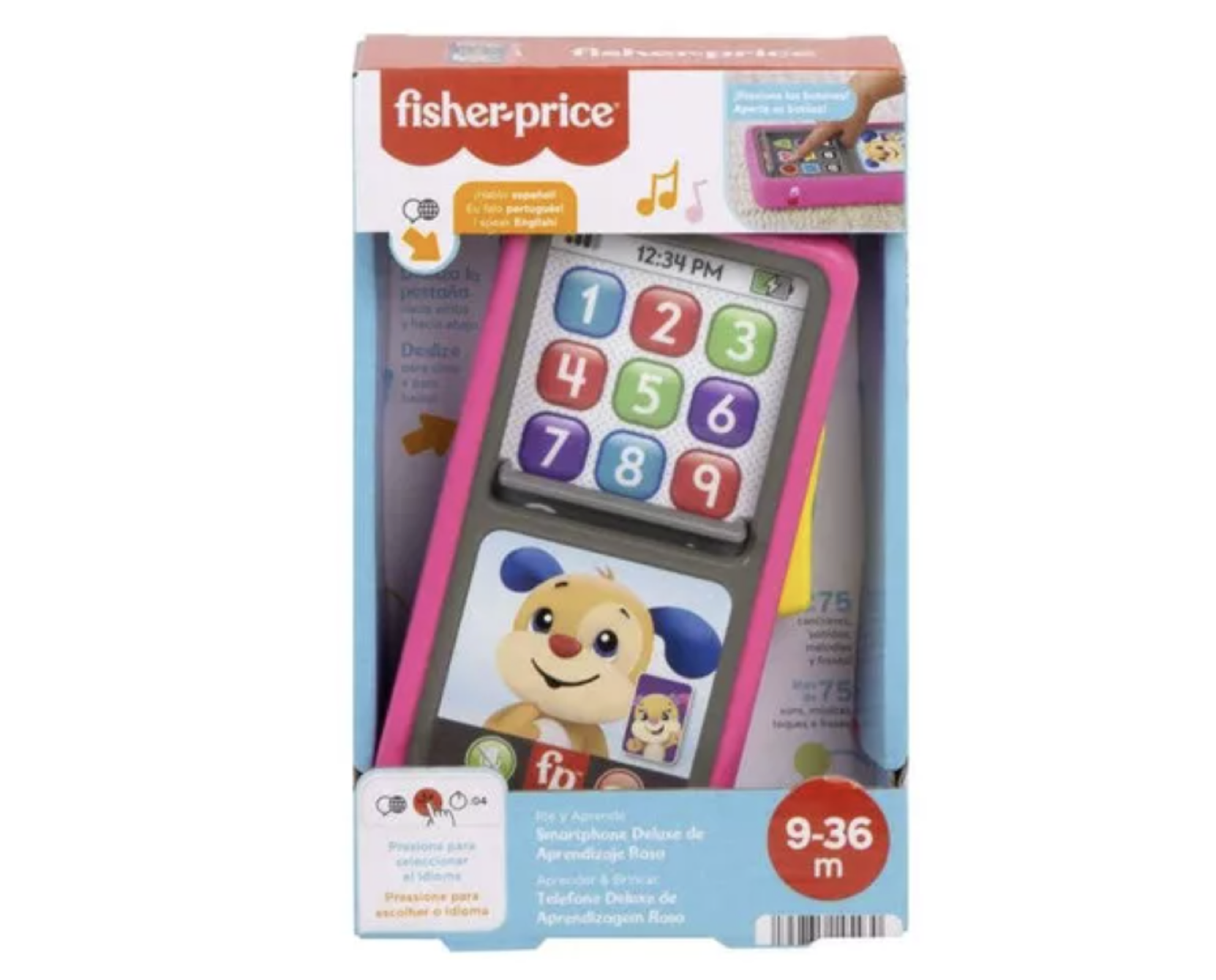 Celular De Juguete Smartphone De Aprendizaje Rosado - Fisher Price