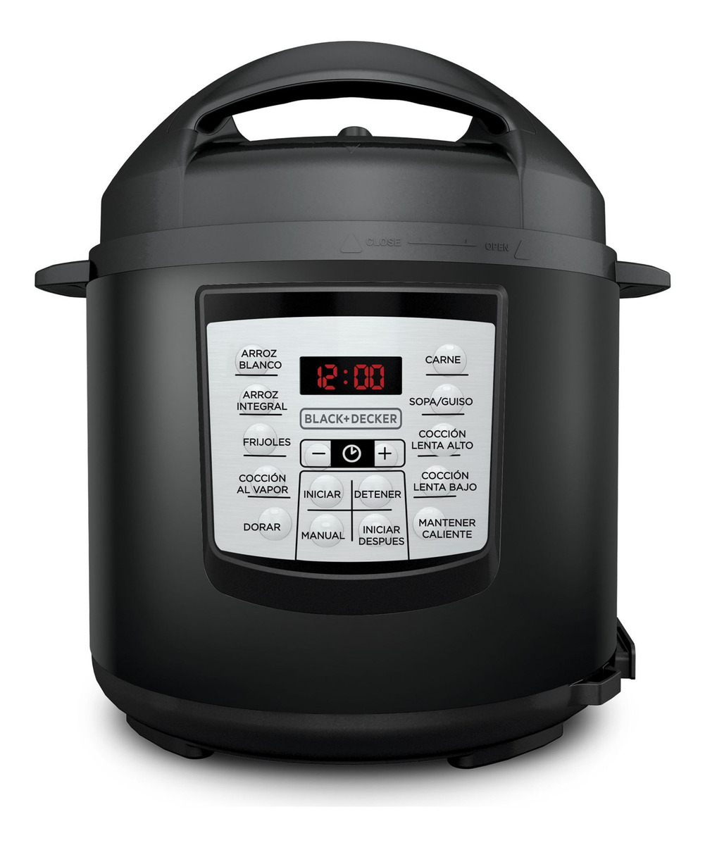Olla A Presion Eléctrica Multifuncional Black+decker 5.7l Negro 110v