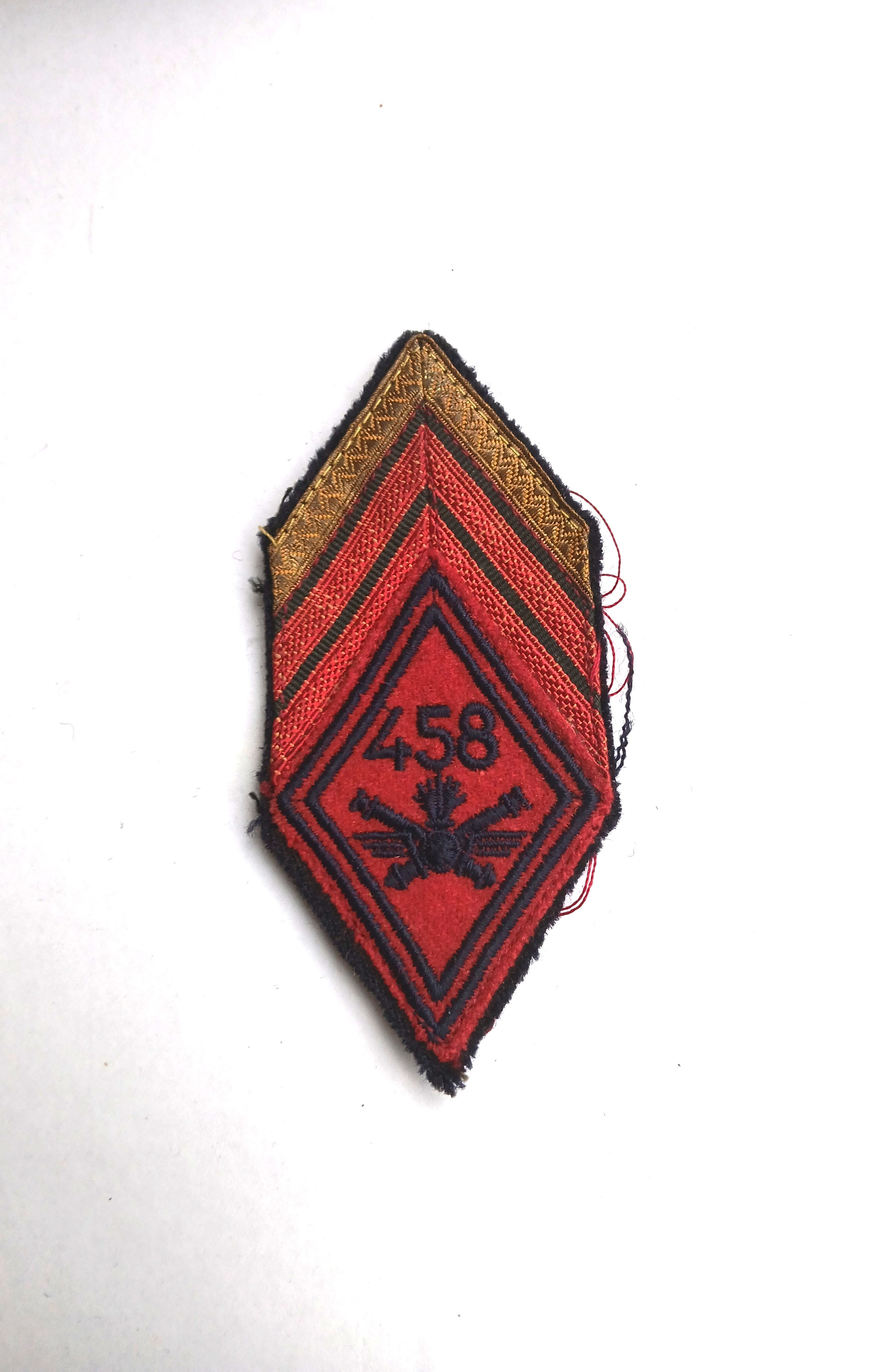 Ecusson - FR277004a Troupe 458°Groupe Artillerie Antiaérienne Légère