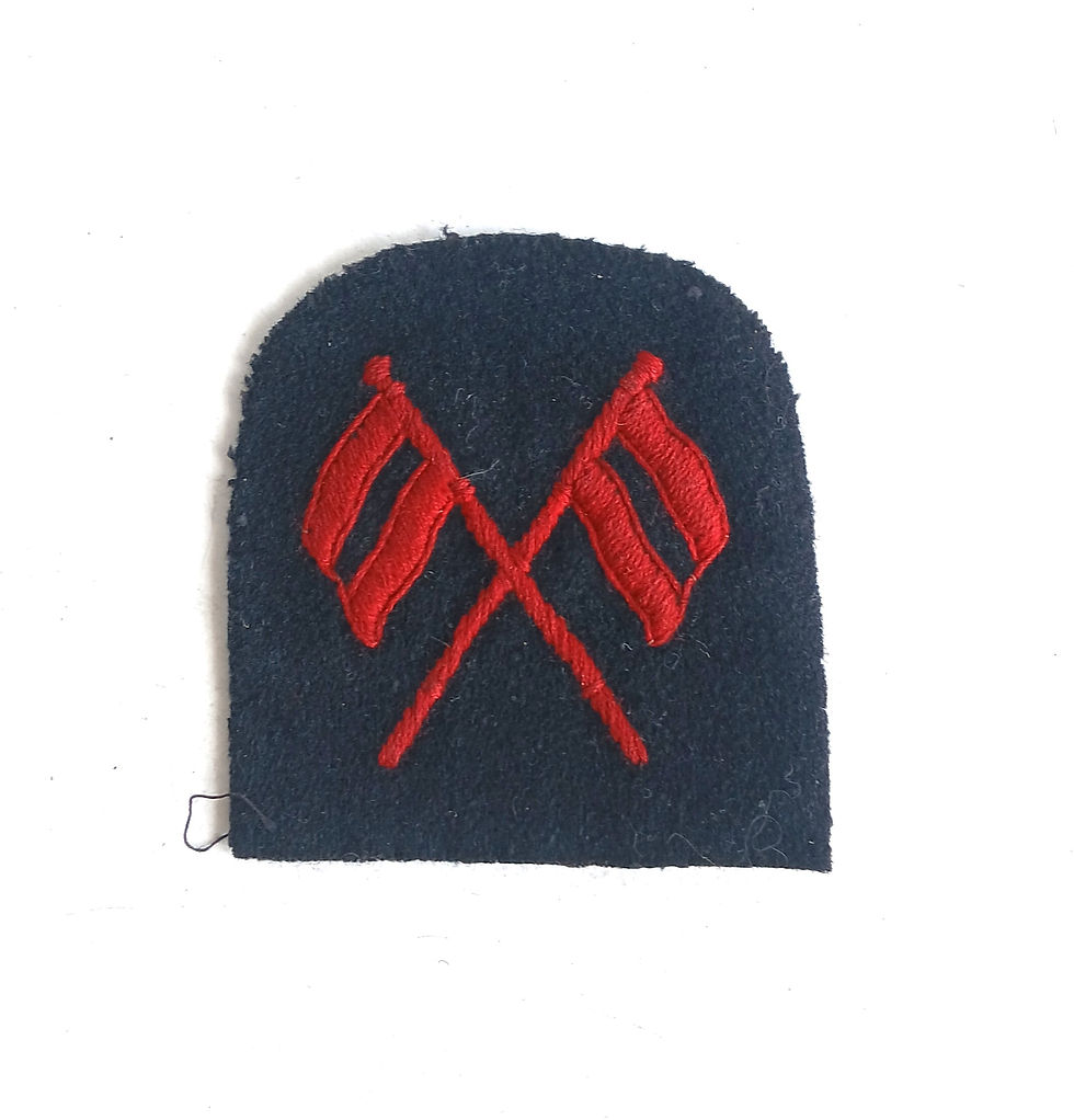 Miniature : Qualification badge - GB285505b Qualification badge Signalman (rouge)