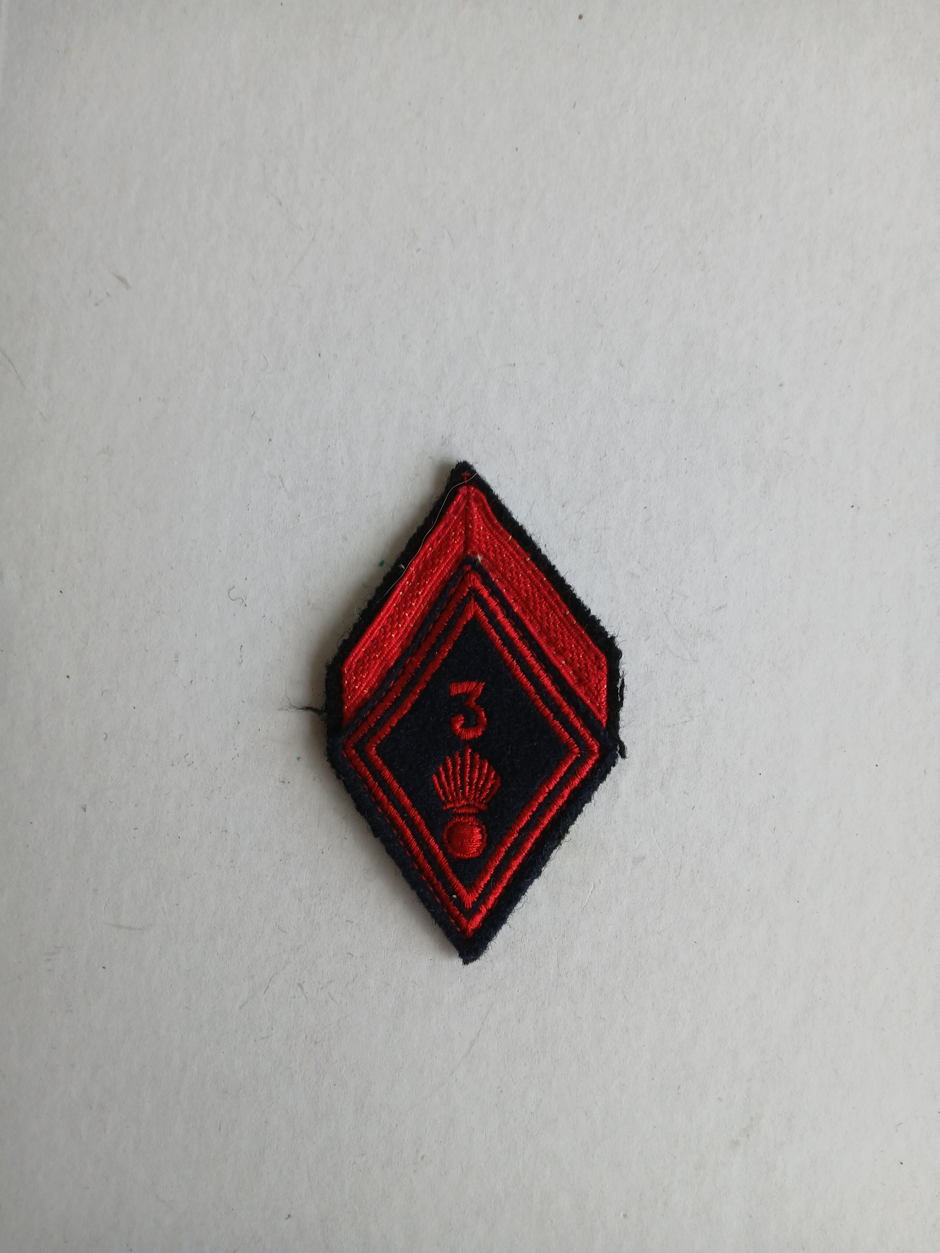 Ecusson - FR131003d Troupe  3°régiment d'infanterie, 1° classe