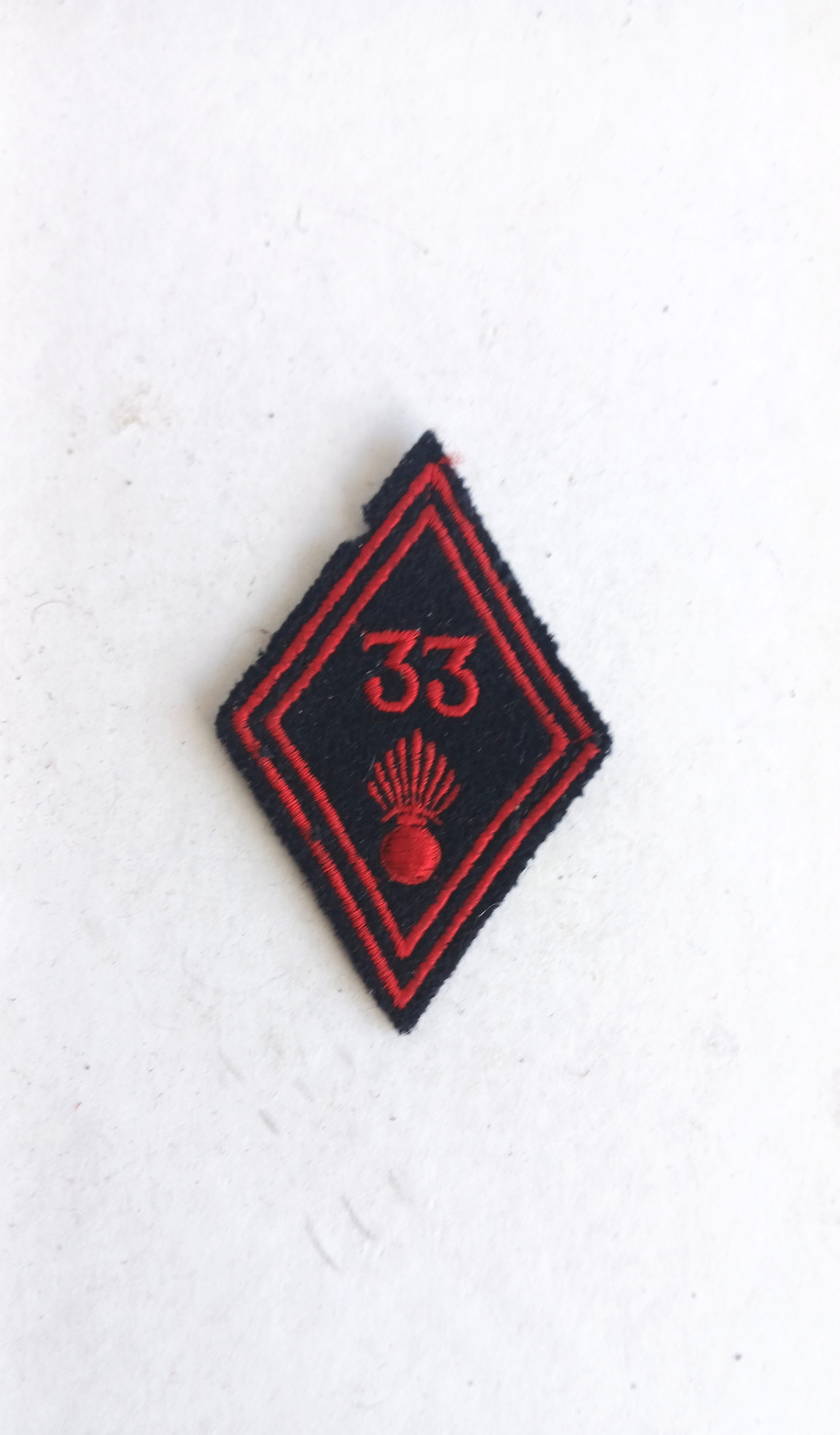 Ecusson - FR445803a troupe, 33°régiment d'infanterie