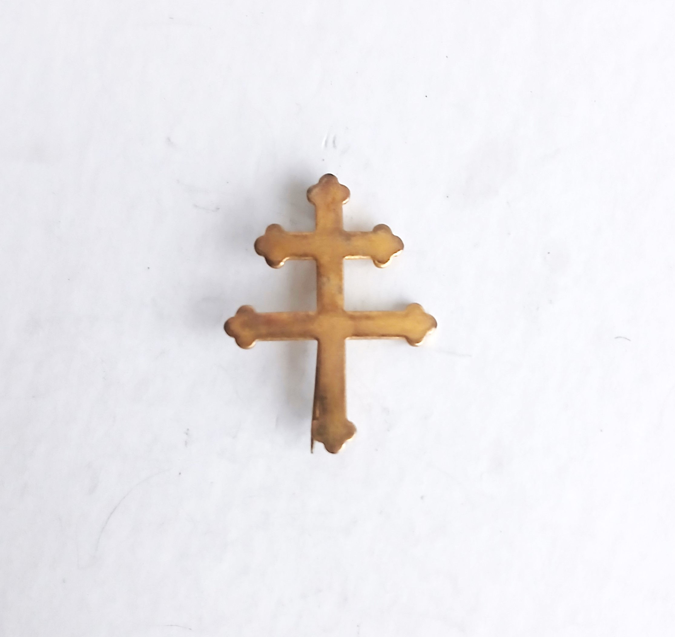 Insigne libération - FR183404e Croix de Lorraine en laiton 40 mm