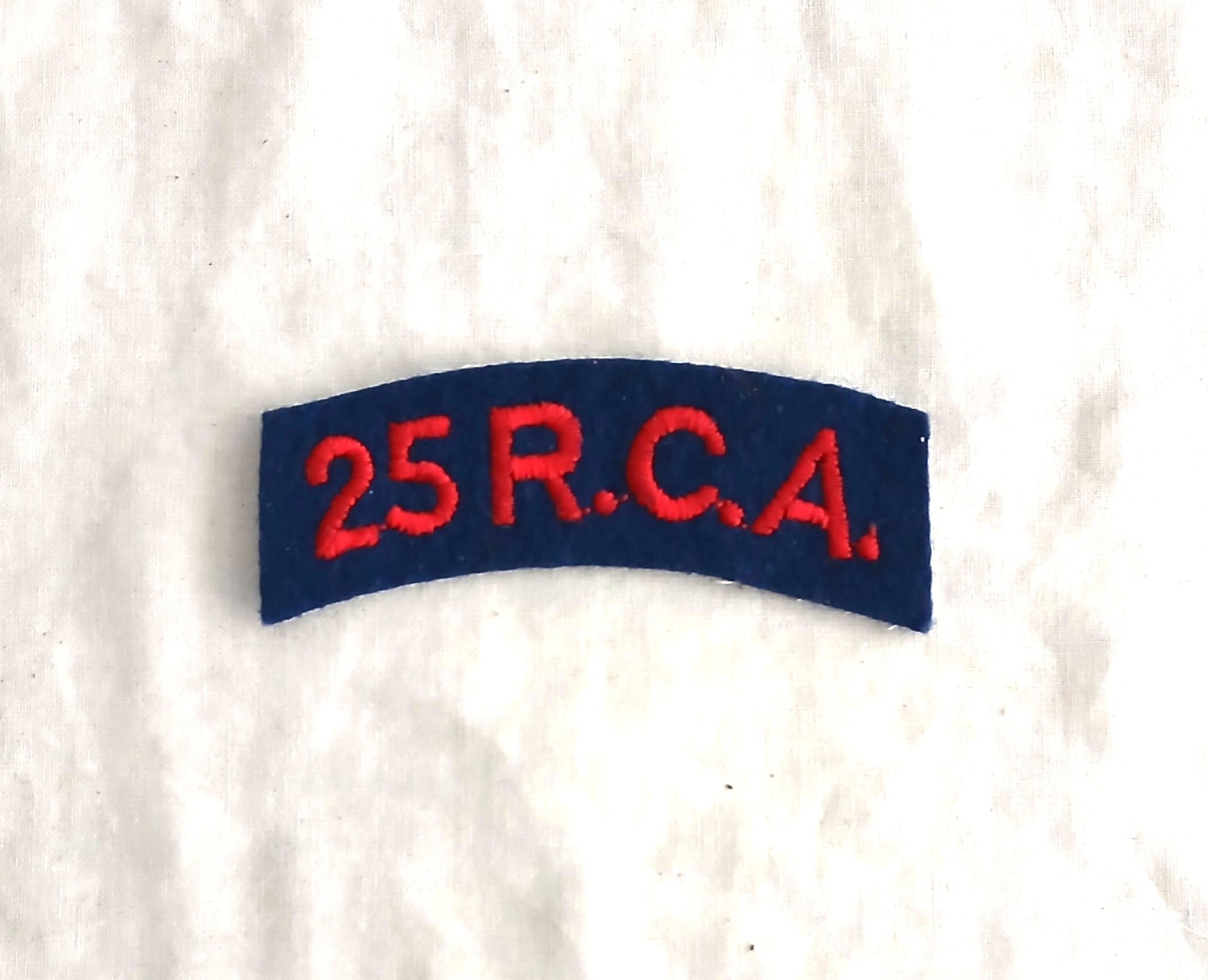 Titles WW2 - CD186005a 25th R.C.A (Royal Canadian Artillery)