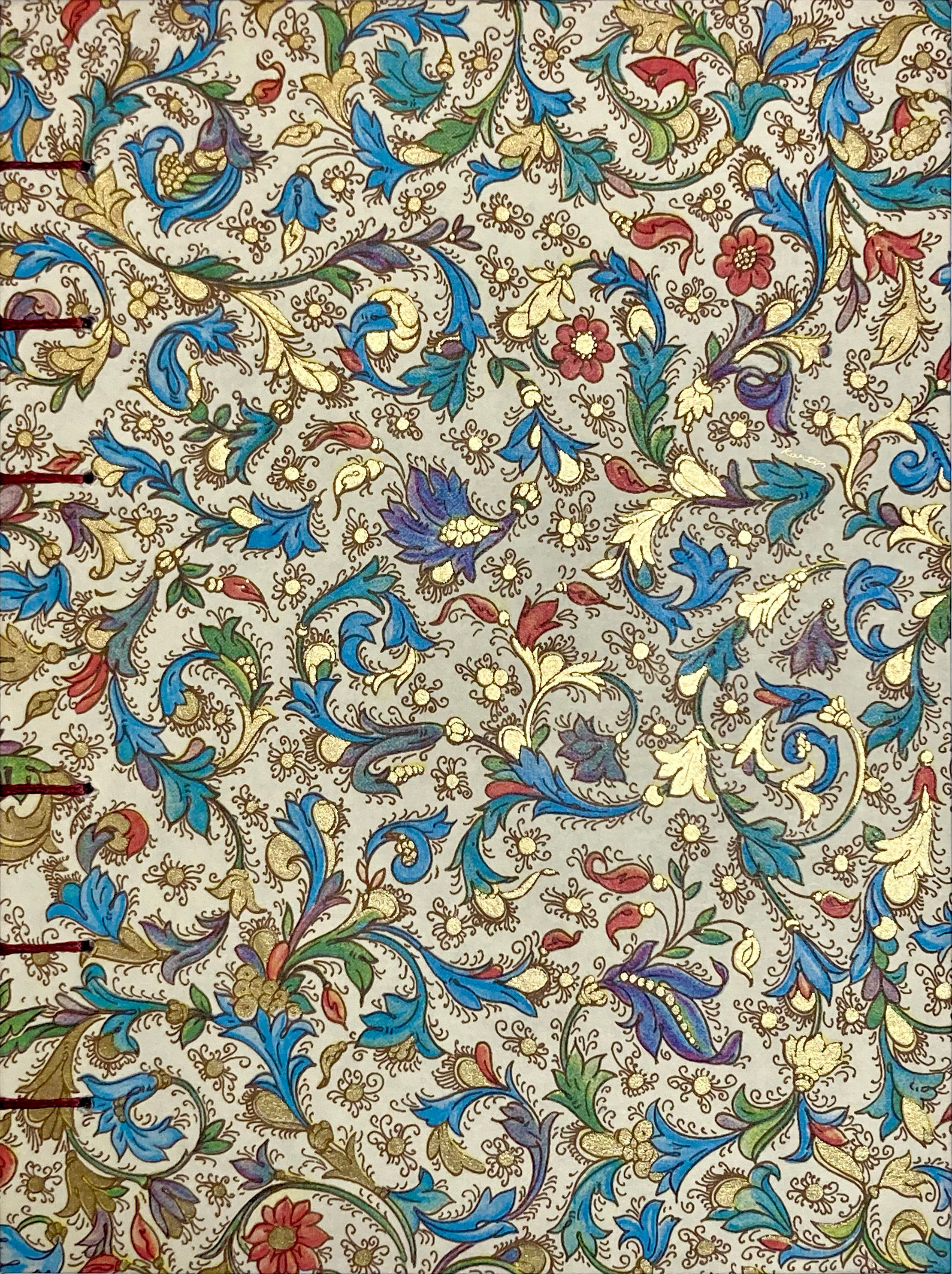 Decorative handbound notebook