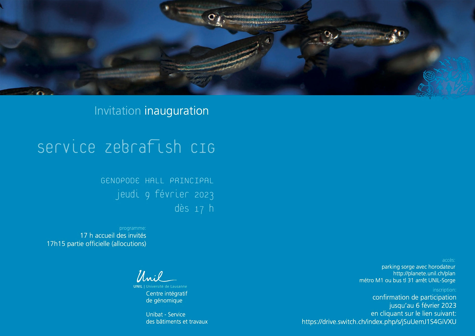 Invitation poster from UNIL