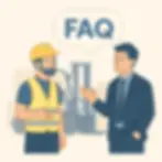 FAQ chariot élévateur – cariste et responsable RH discutant des procédures de sécurité