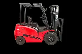 Chariot élévateur électrique 1,5 tonne, silencieux et maniable, adapté aux espaces intérieurs.