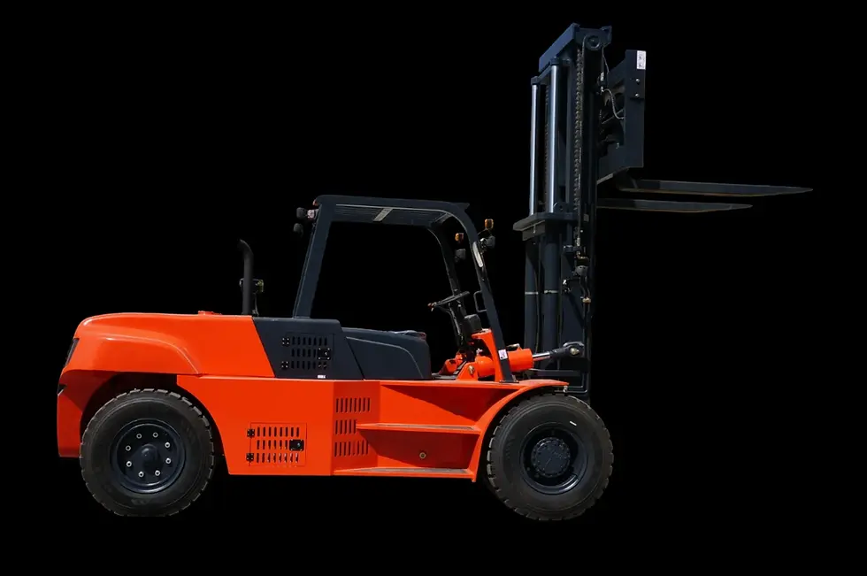 Chariot élévateur diesel 15t VMAX profil gauche – mât haut et stabilité pour charges lourdes