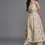 Thumbnail: Beige Printed Silk Blend A-Line Kurta With Palazzos & Dupatta By ZaraZari
