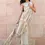 Thumbnail: Beige Printed Silk Blend A-Line Kurta With Palazzos & Dupatta By ZaraZari