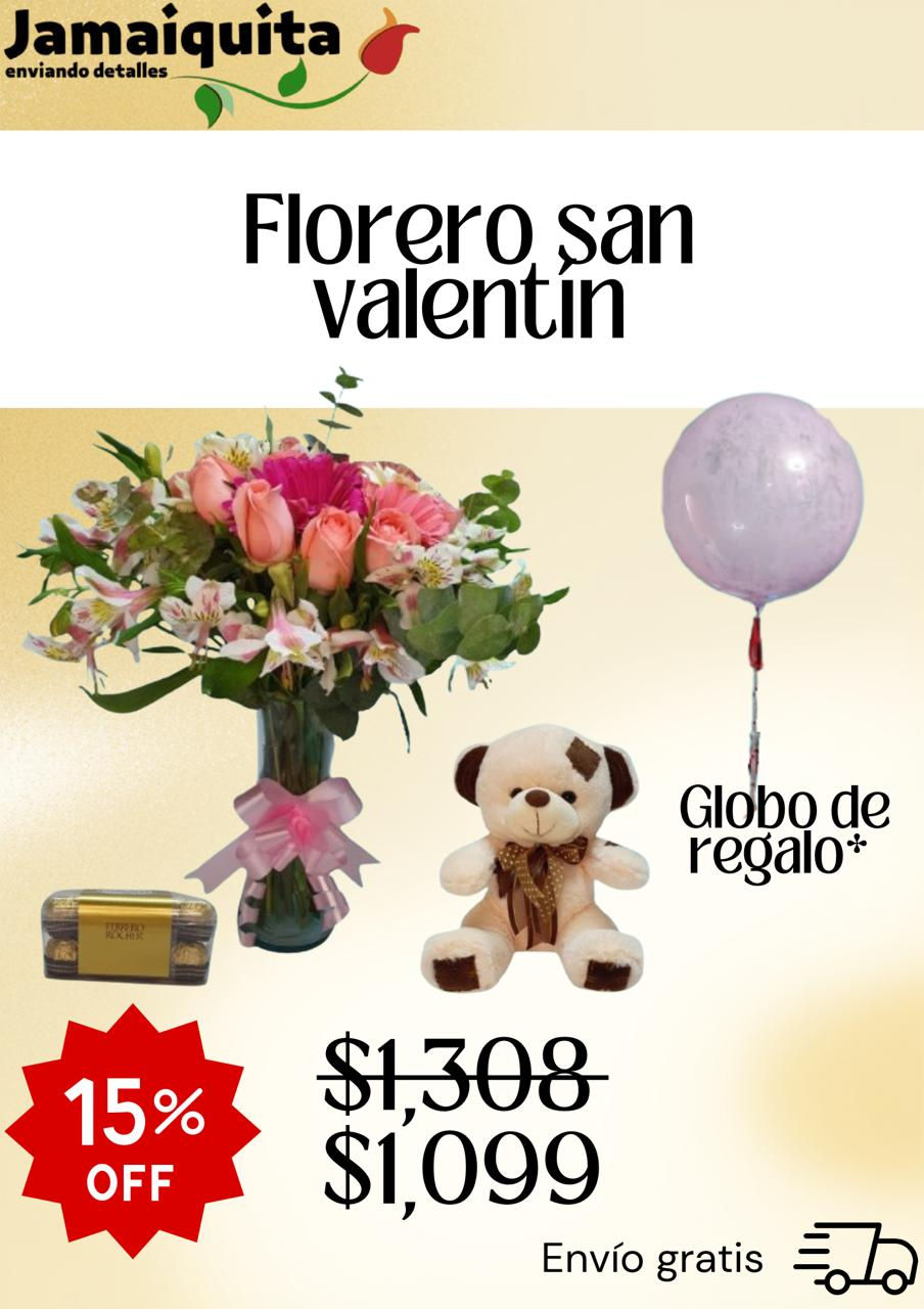 Florero san valentin