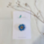 Miniature : BROCHE BRODÉE "anémone"  -   existe en 6 couleurs