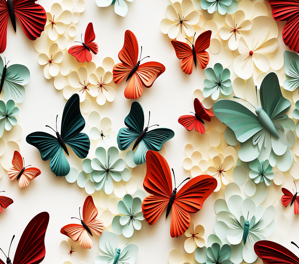 Thumbnail: 3D Floral Butterfly Tumbler