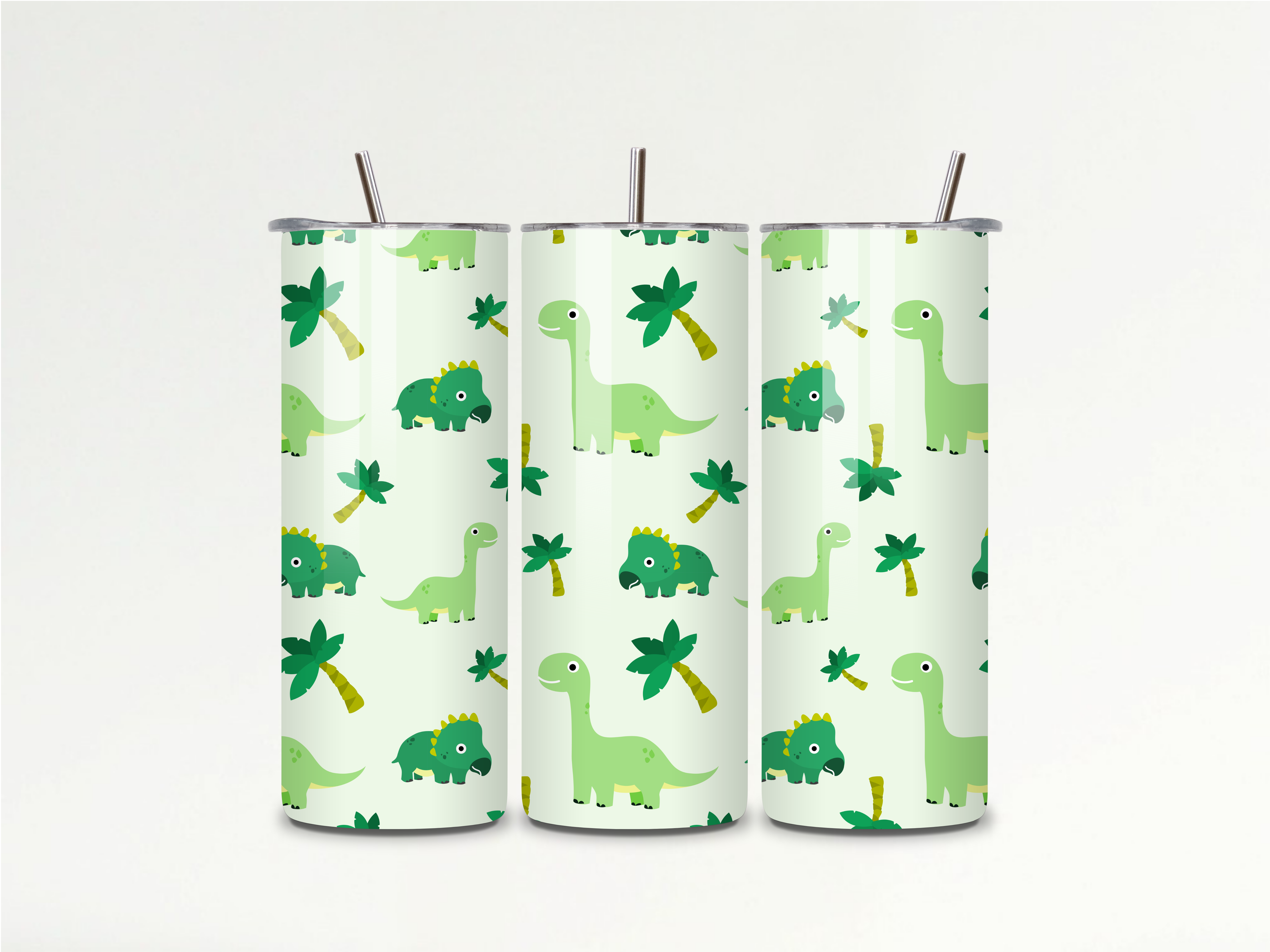 Whimsical Dinosaur Paradise Tumbler