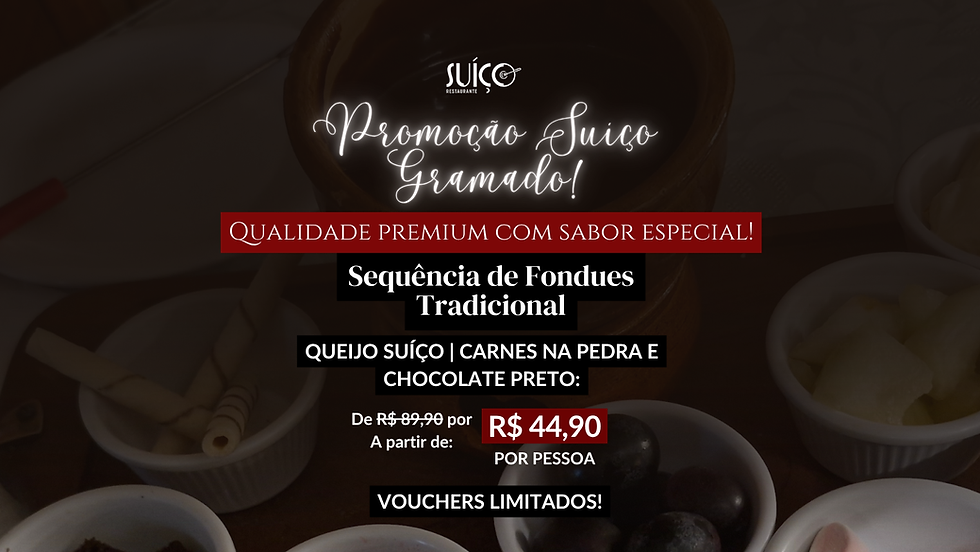Sequência de Fondues com Desconto