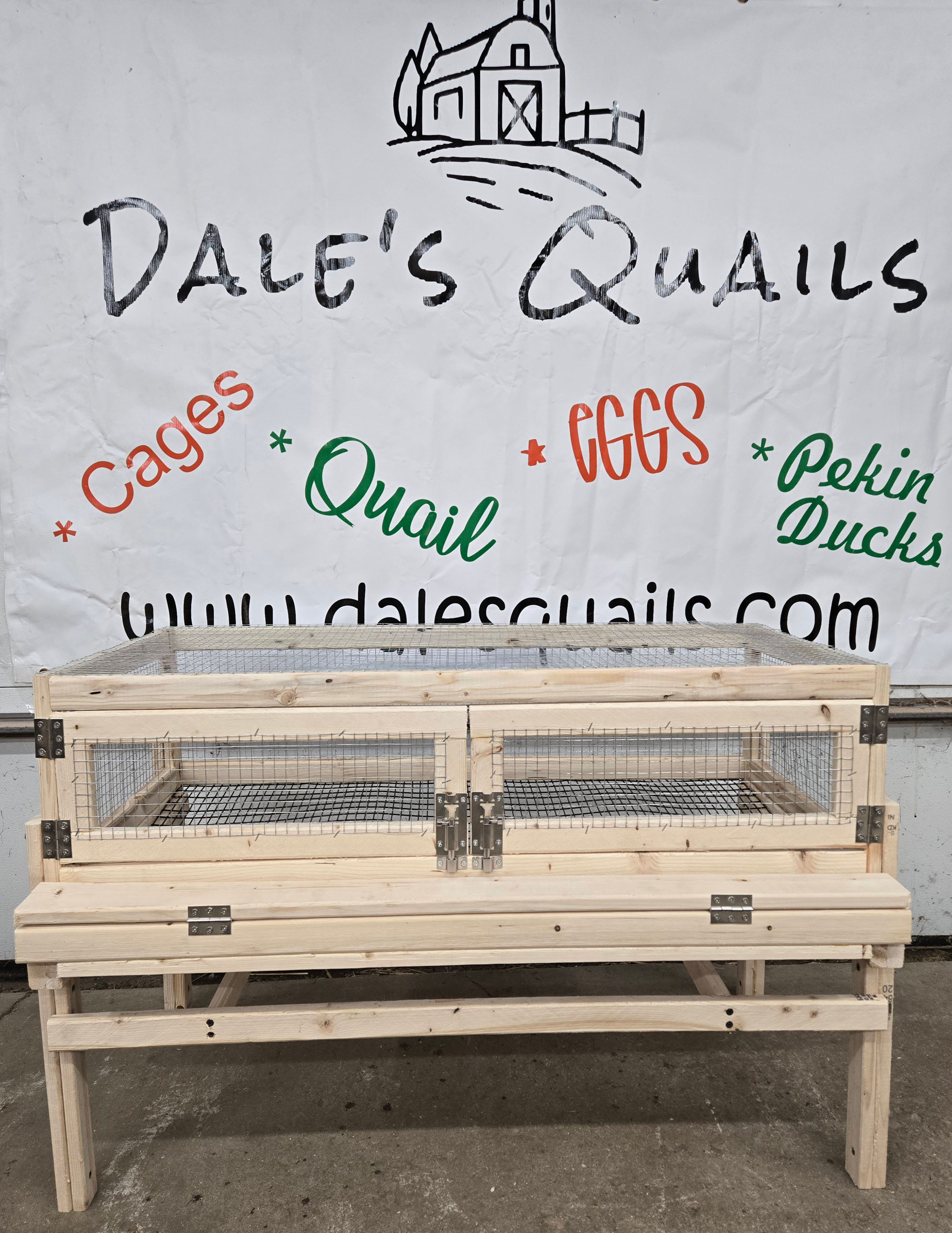Single-tier quail cage kit for small backyard homesteading spaces.