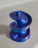 Thumbnail: 3D-printed quail egg skelter for homesteading egg storage.