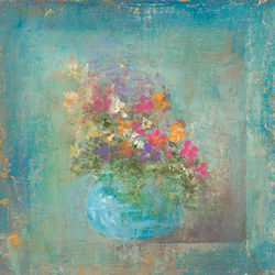 still life flowers in oil paint by Amanda Hoskin 