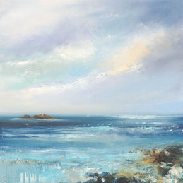 seascape paintingin oils by Amanda Hoskin